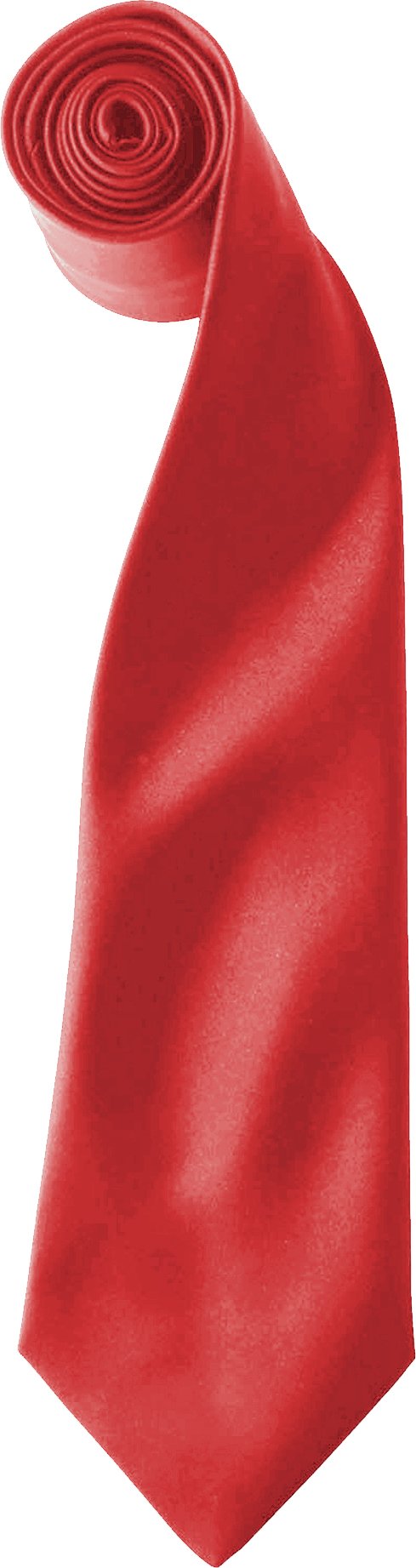 Premier Colours Herren Satin Clip Krawatte (2er Pack) (Rot)