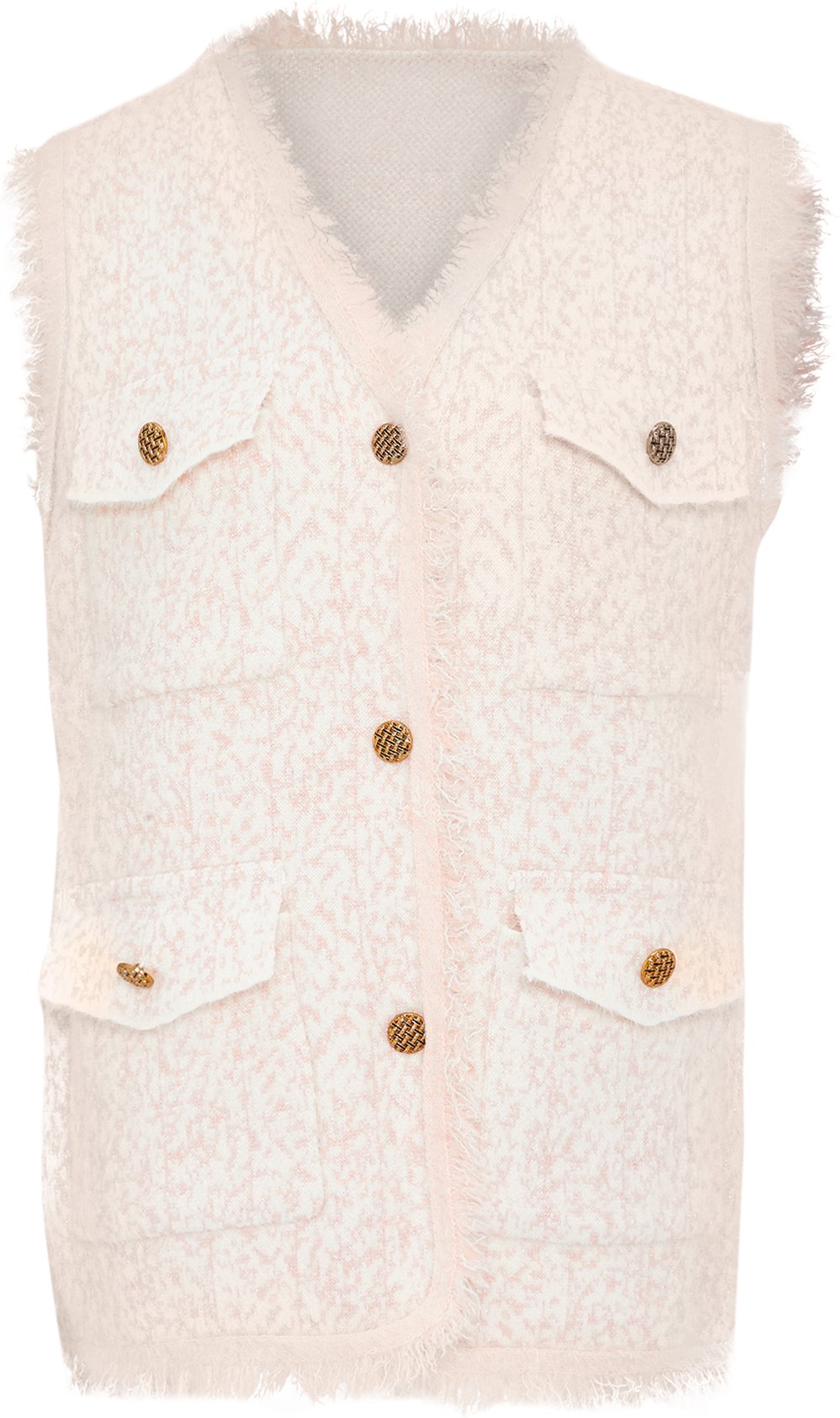 usha Weste Frauen Rosa Wollweiß