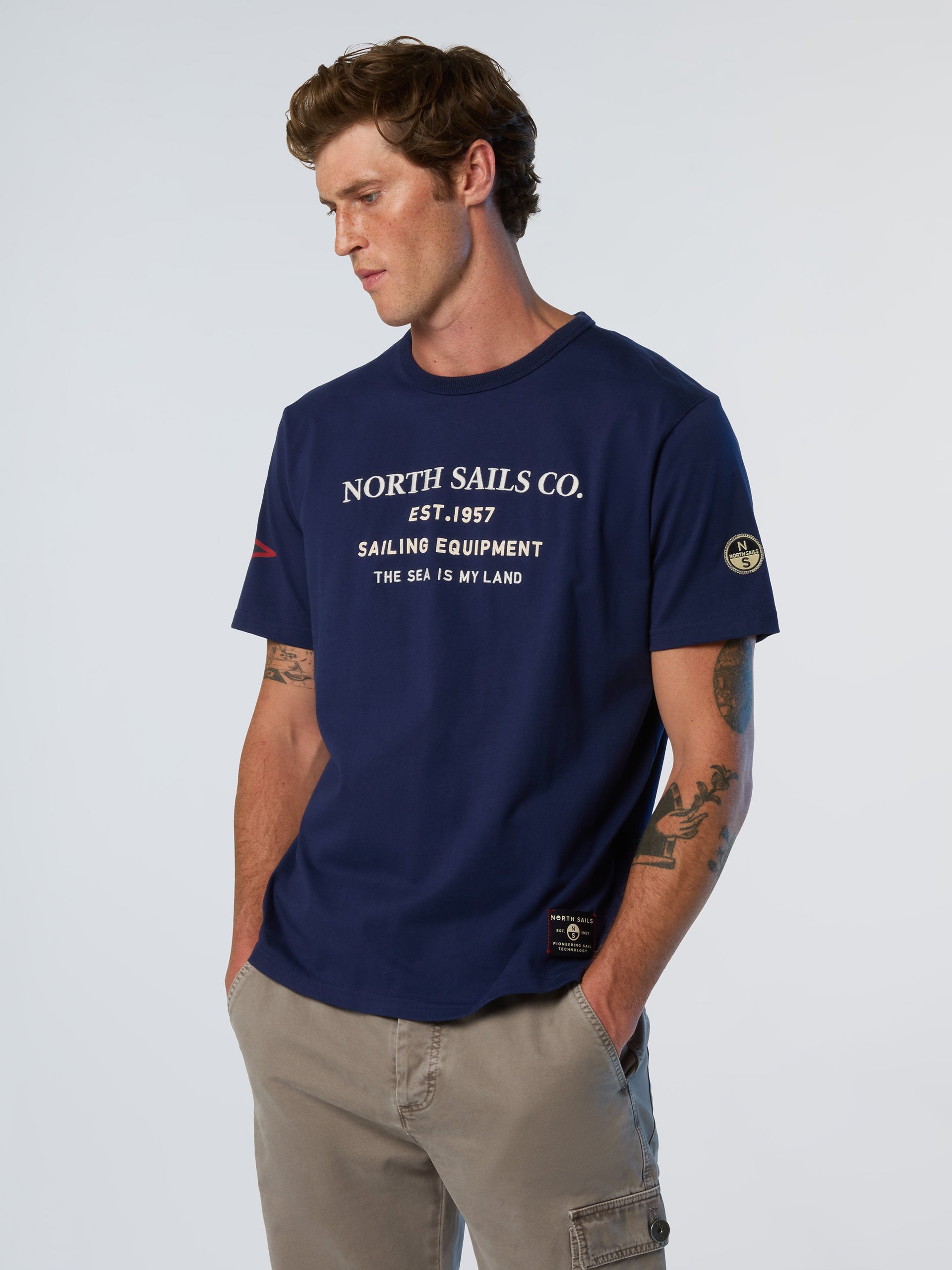 North Sails T-Shirt Mit Segelprint