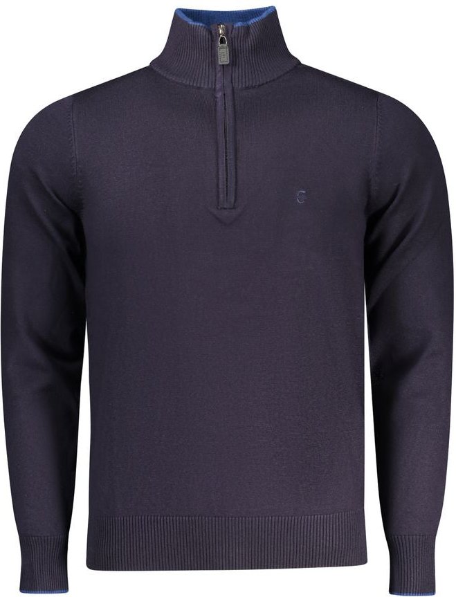 Coveri Moving Blauer Viskose Männerpullover