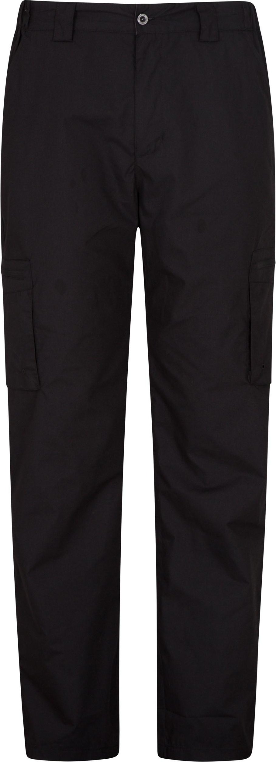 Mountain Warehouse Herren Trek Stretch lange Winterwanderhose (schwarz)