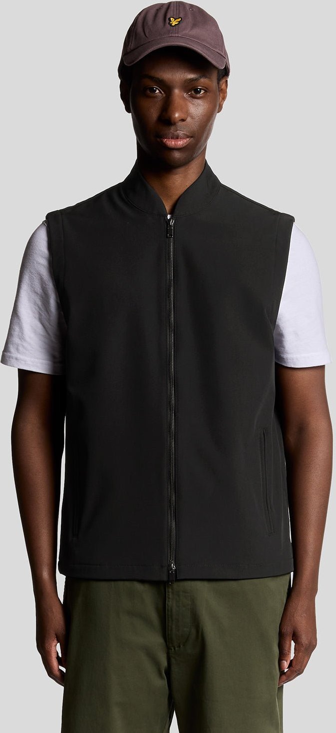 Lyle & Scott Technical Stretch Softshell-Weste – Schwarz