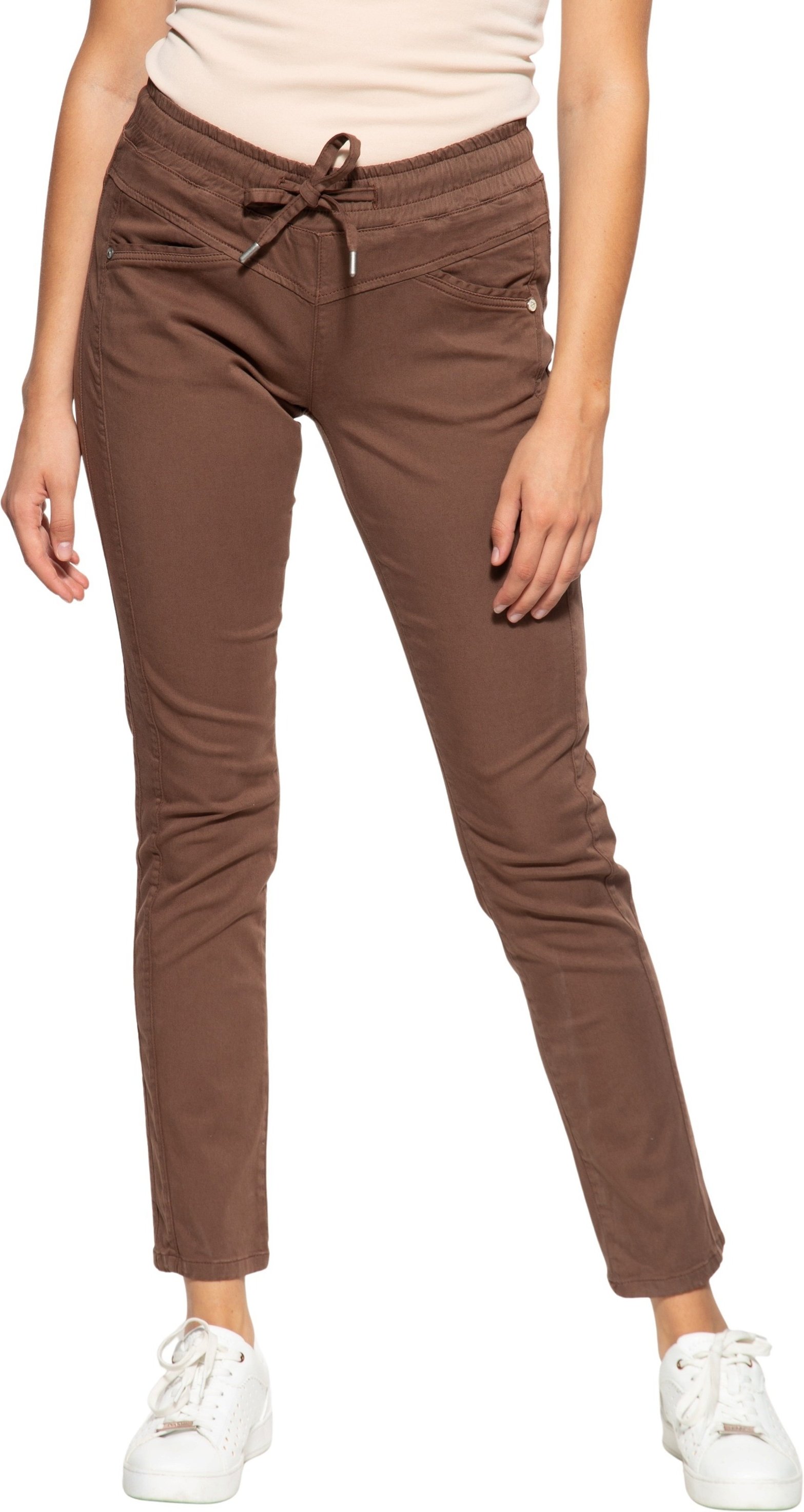 Amor, Truth & Trust Damen Stoffhose Ella braun