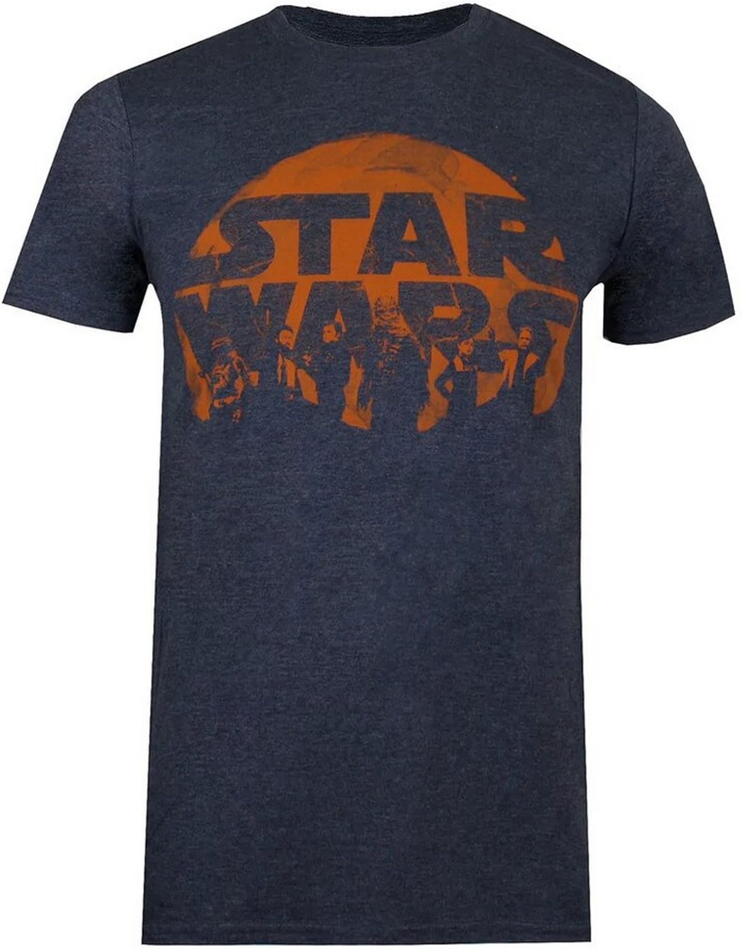 Star Wars - T-shirt - Homme (Bleu marine chiné)
