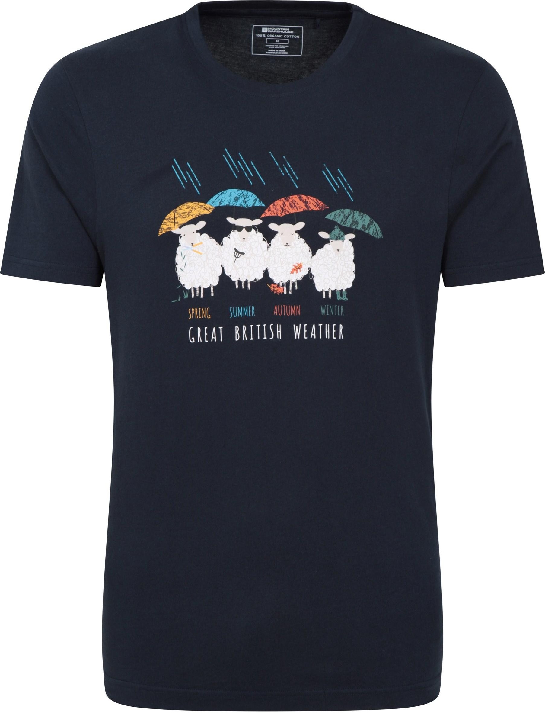 Mountain Warehouse - "Great British Weather" T-Shirt für Herren/Damen Unisex (Marine)