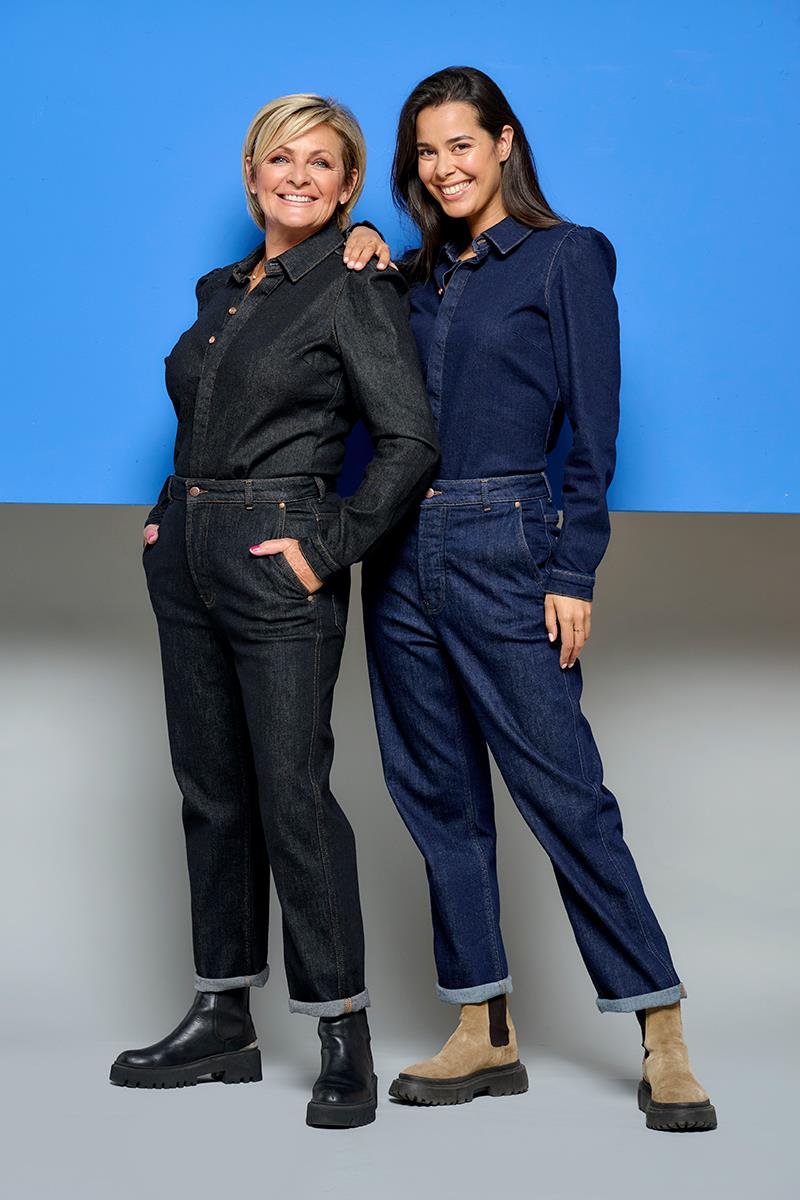 Caroline Tensen Rana Bluse Denim Schwarz