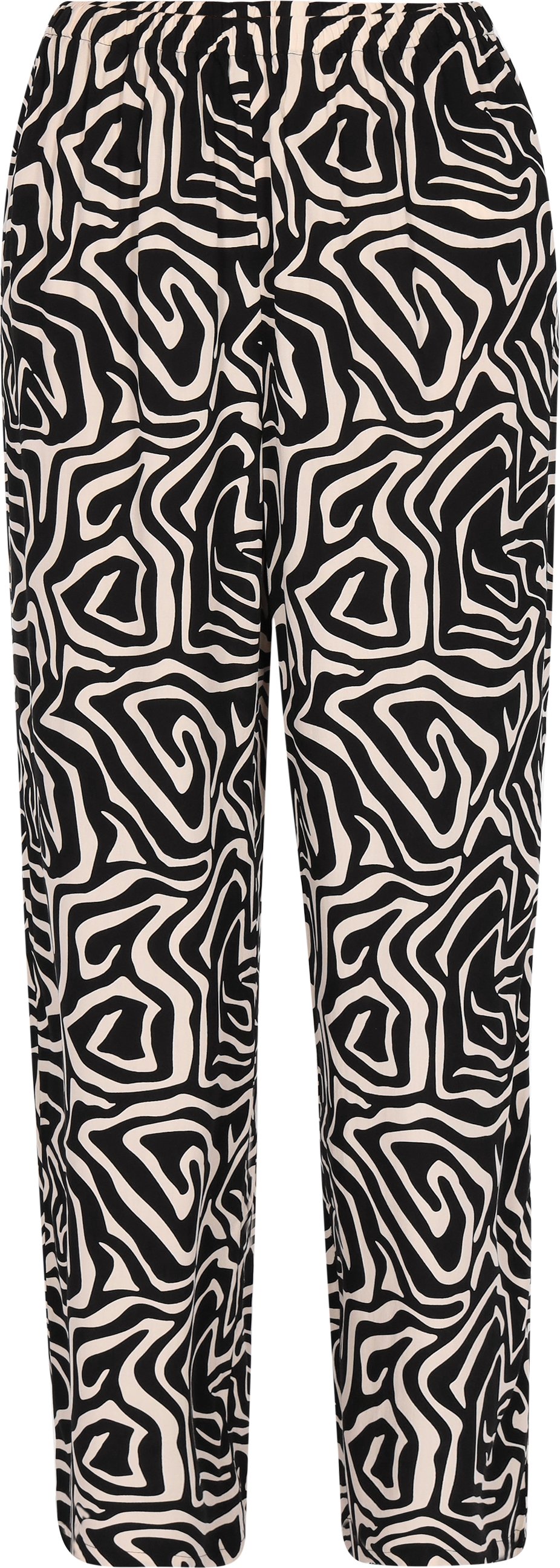 Mymo Hose Frauen schwarz-weiß