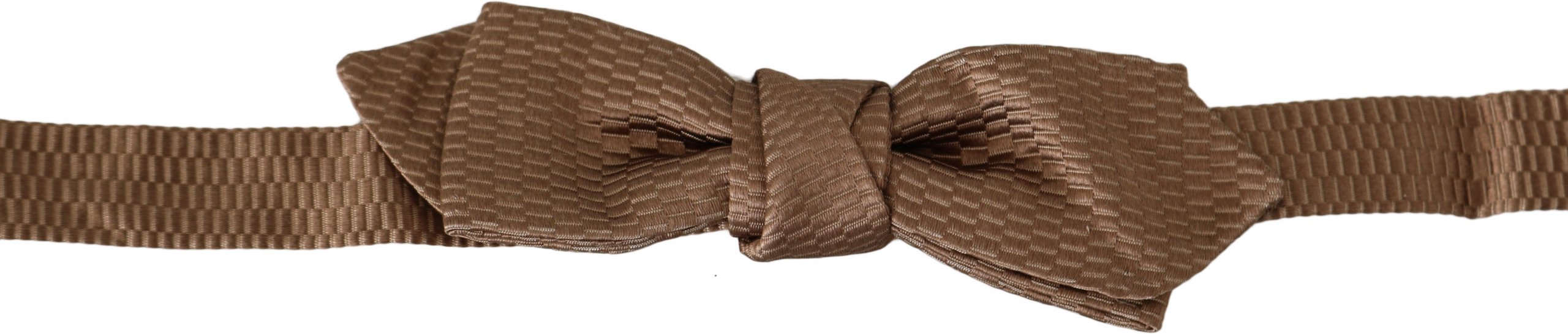 Dolce & Gabbana Männer Braun Gold Einstellbare Hals Papillon Fliege