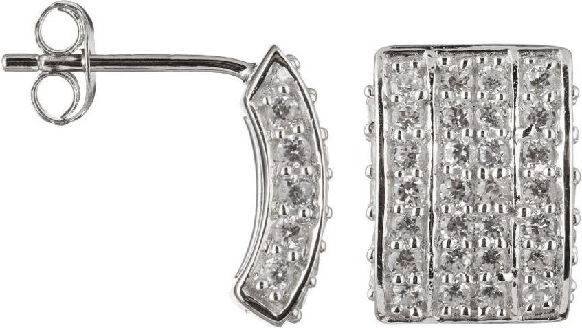 Orphelia Ohrstecker für Damen, 925 Sterlingsilber, Silber ZO-5887