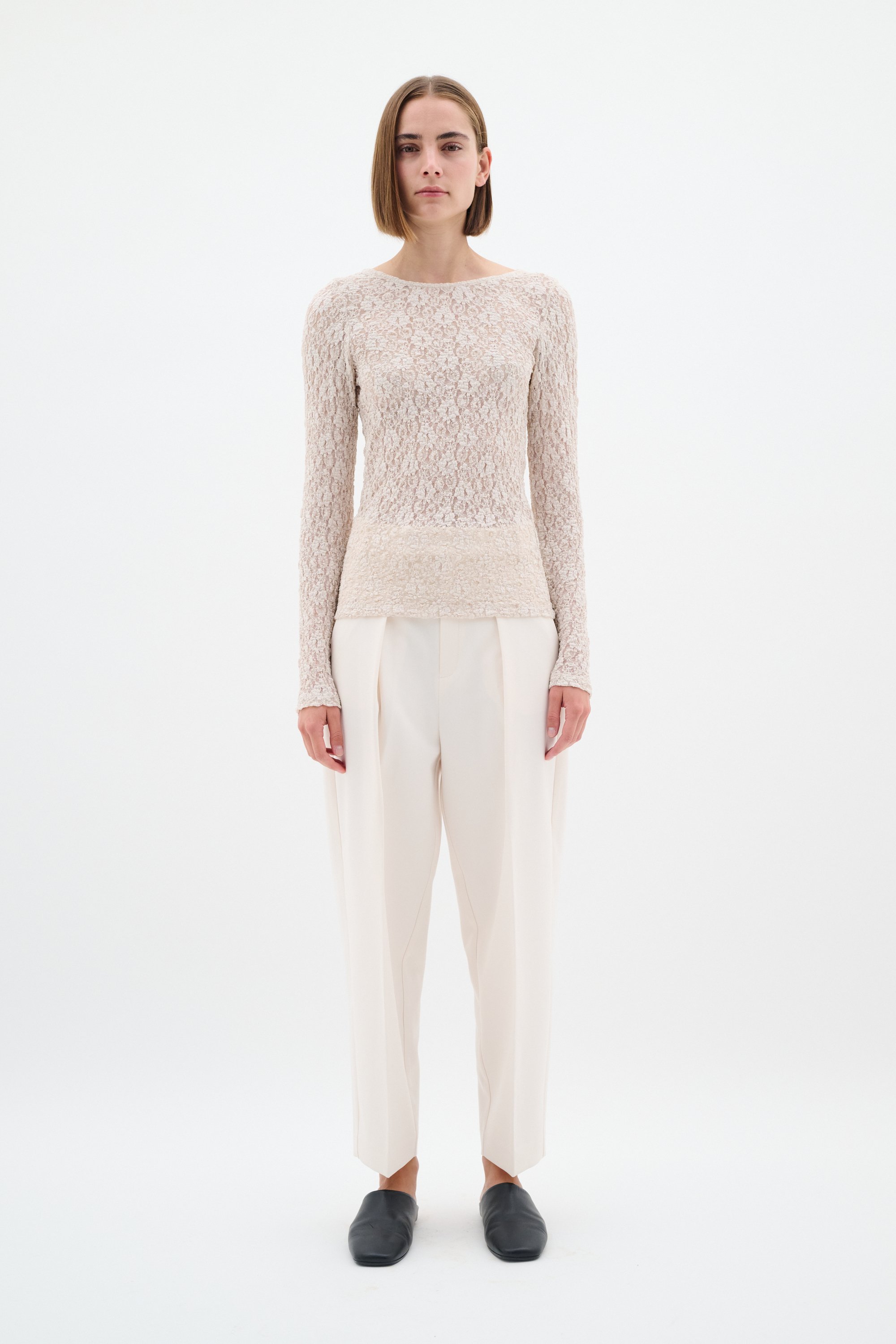 Langarm-Shirt Tight fit Haze beige