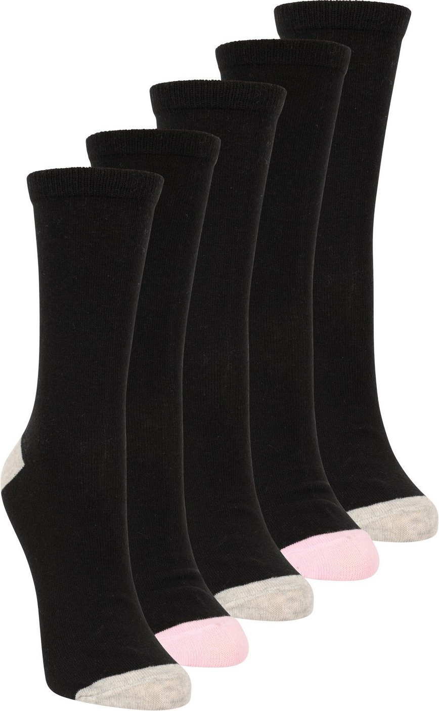 Mountain Warehouse - Socken Geruchskontrolle für Damen (5er-Pack) (Pechschwarz)