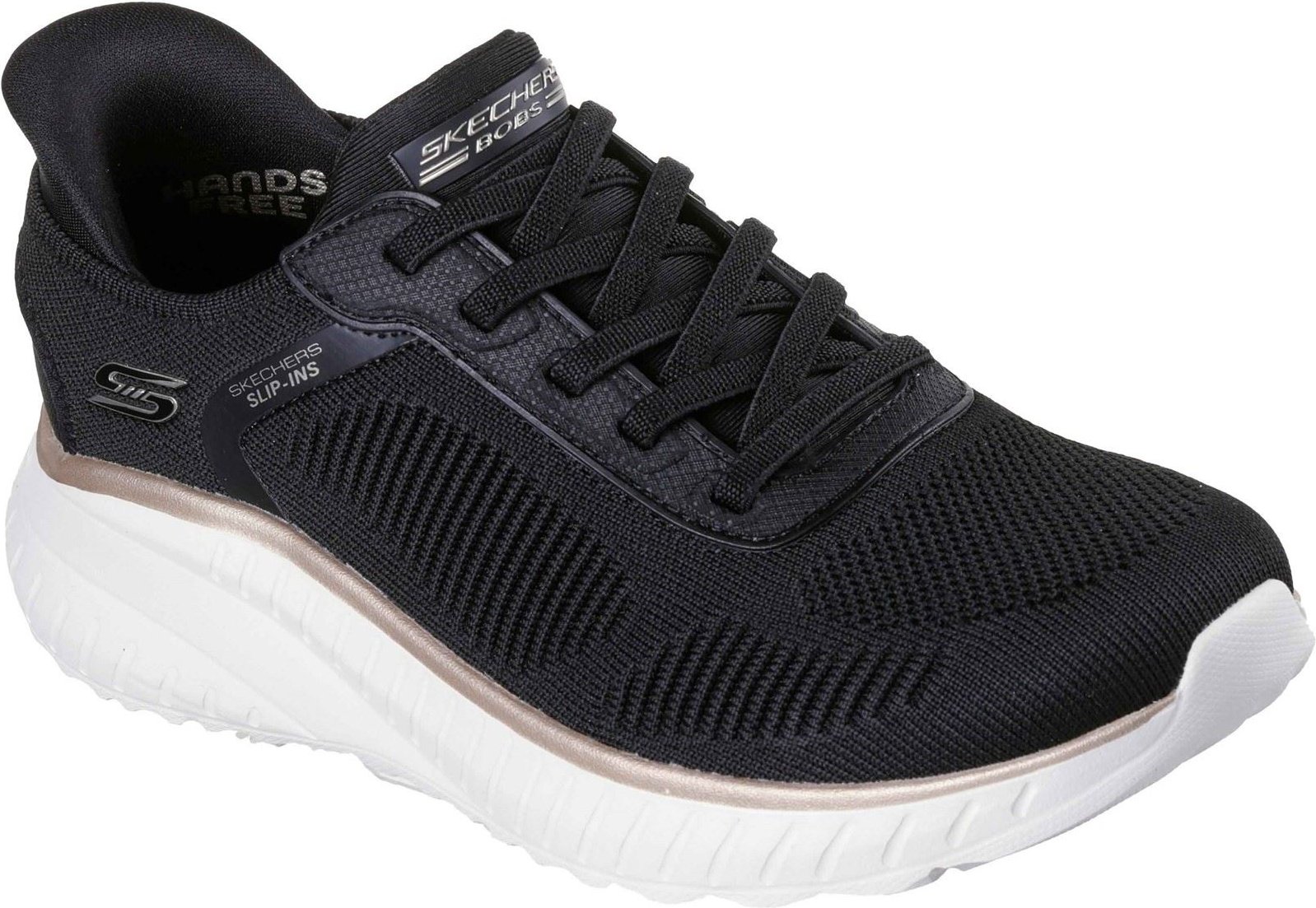 Skechers BOBS Sport Squad Chaos Textil Damen Sneakers Schwarz/Gold