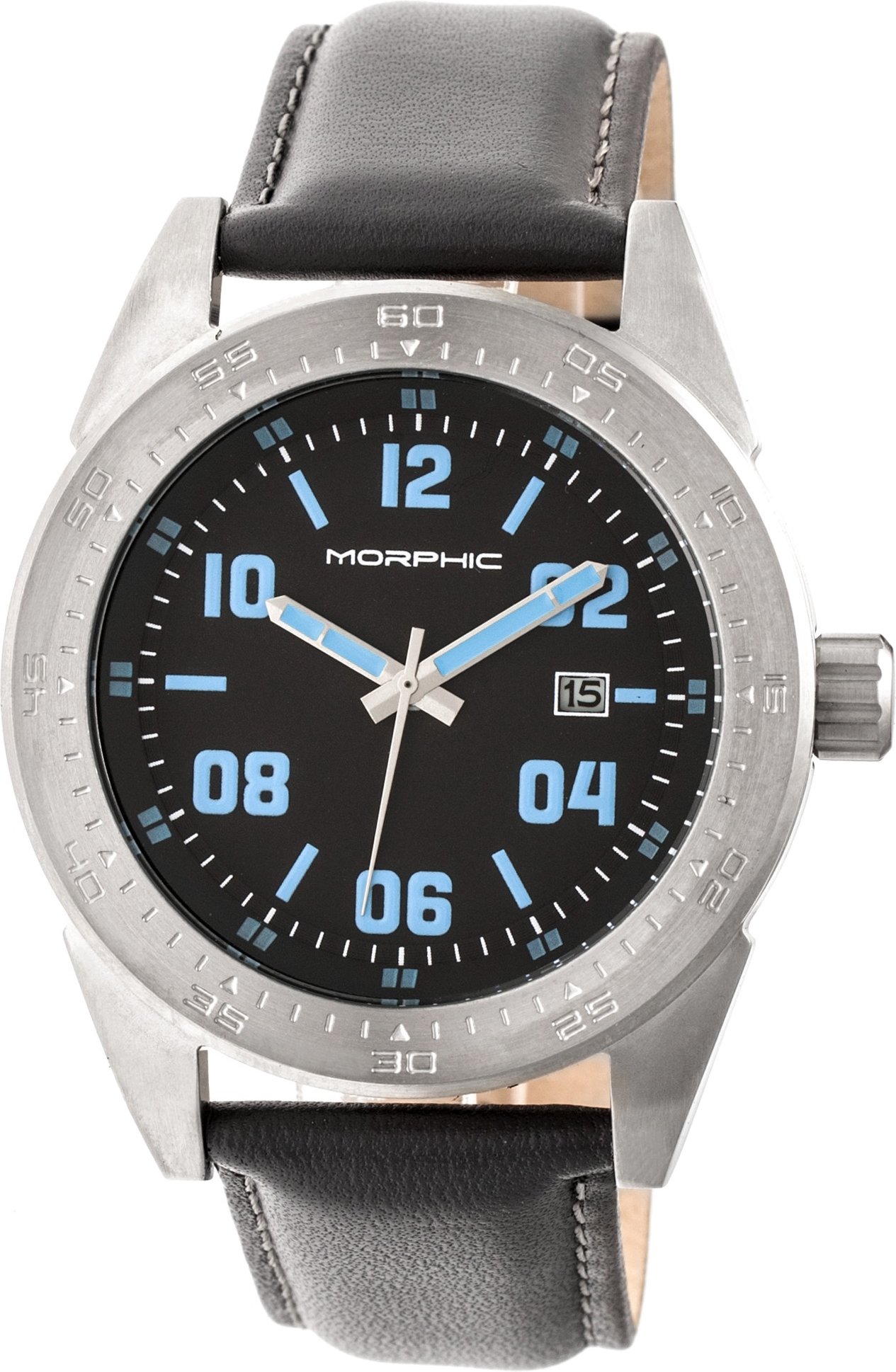 Morphic M63 Series Uhr mit Lederarmband und Datum