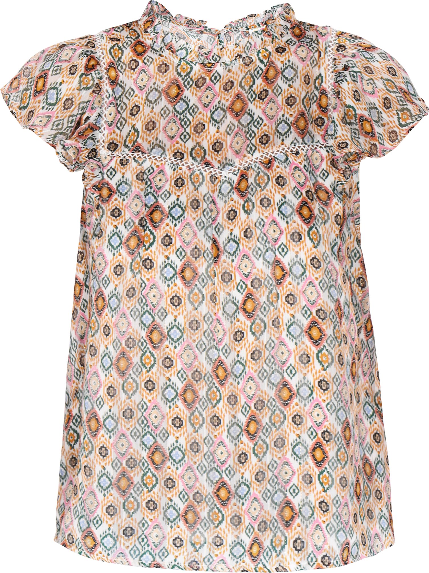 IZIA Bluse Frauen Kamel mehrfarbig