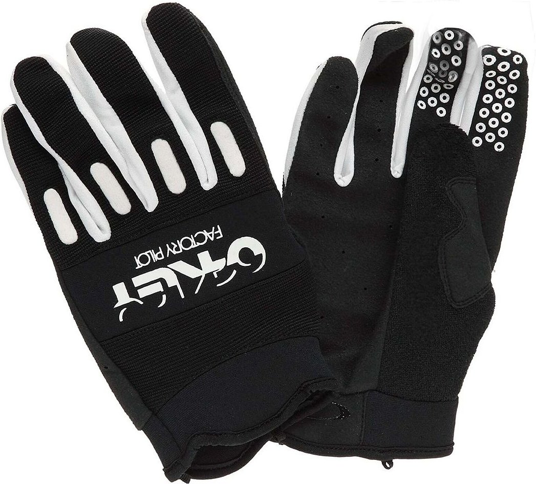 Oakley Factory Cycling Sports Black White Herren Handschuhe 94048 001