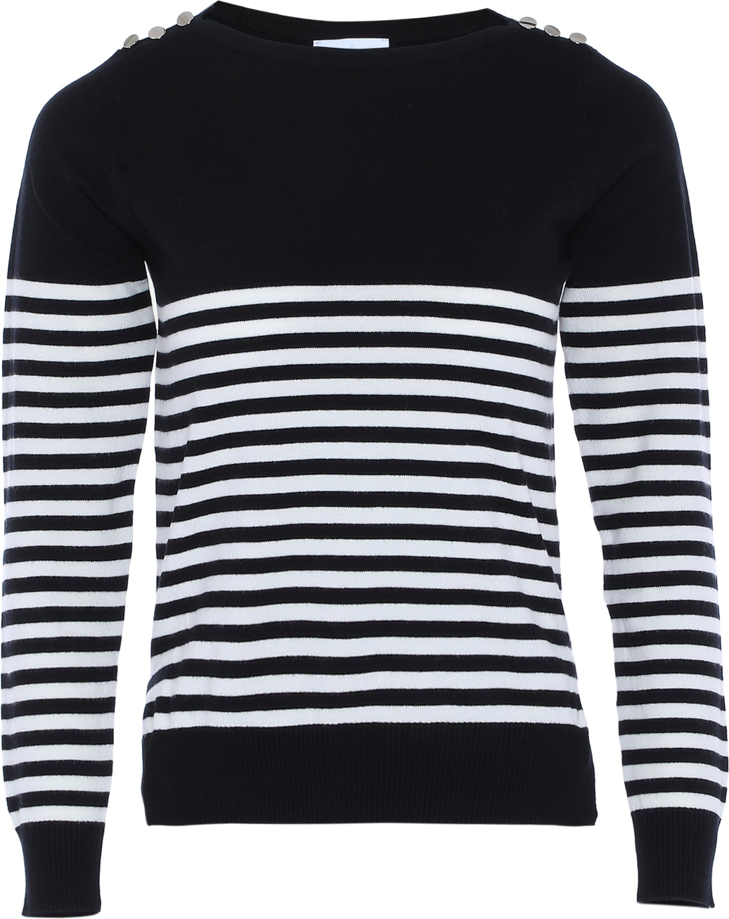 usha Zur Seite fahren Damen SCHWARZ WOLLWEISS STREIFEN