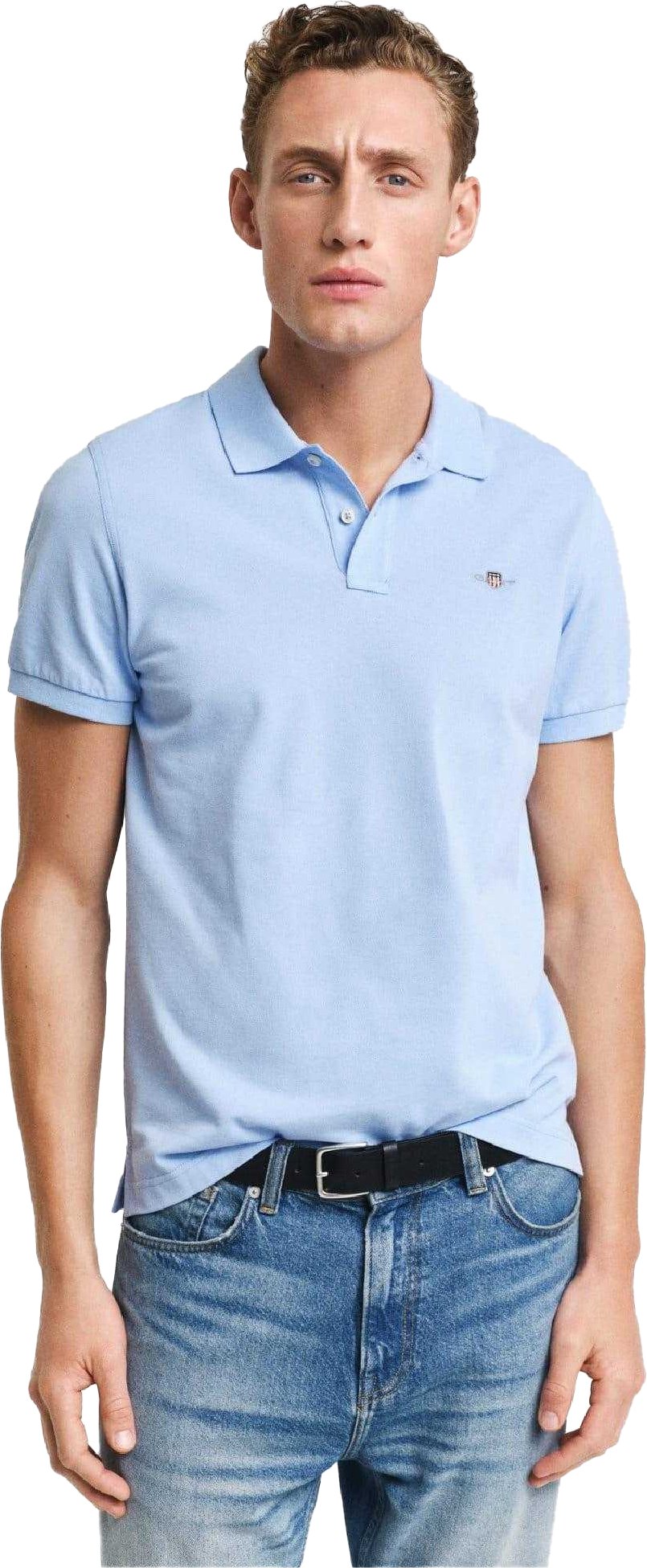 Gant - "Shield" Poloshirt für Herren, Piqué (Blau)