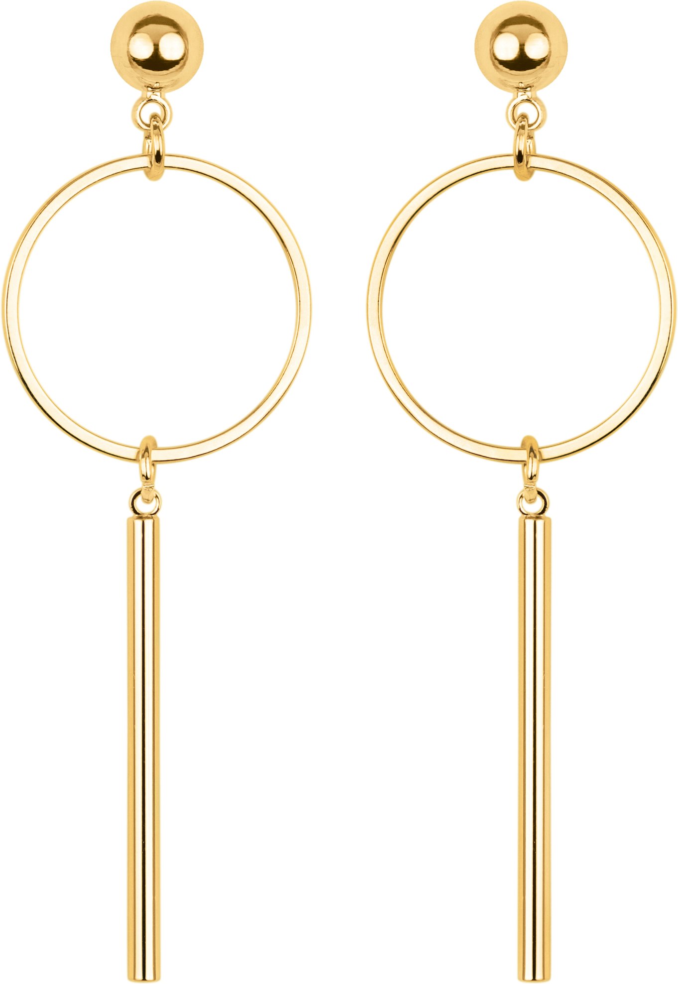 Luxenter-Ohrringe aus 18-karätigem Gelbgold