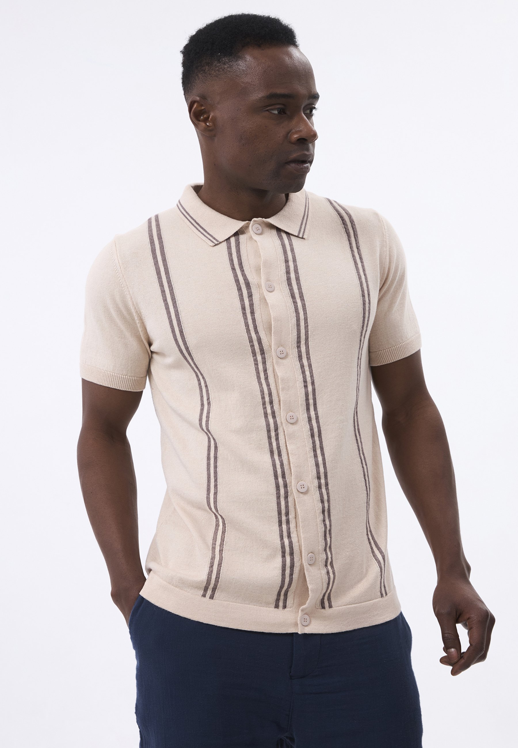 Hemd Kurzarm Gestreift Hemd