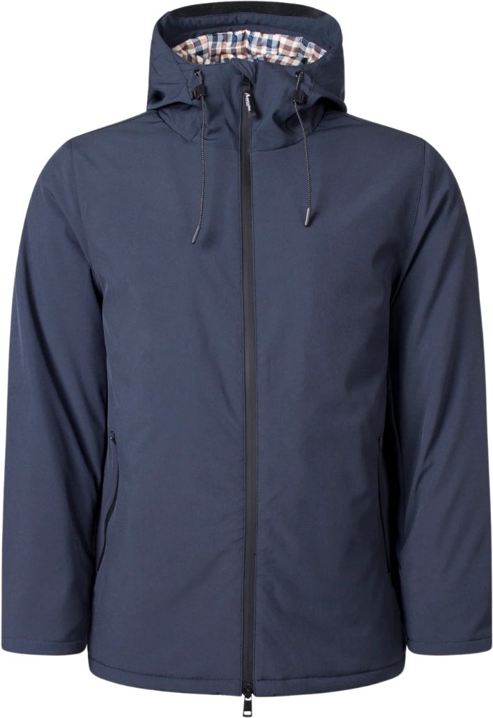 Aquascutum Active - Marineblaue Shell-Parkajacke mit mittlerer Größe