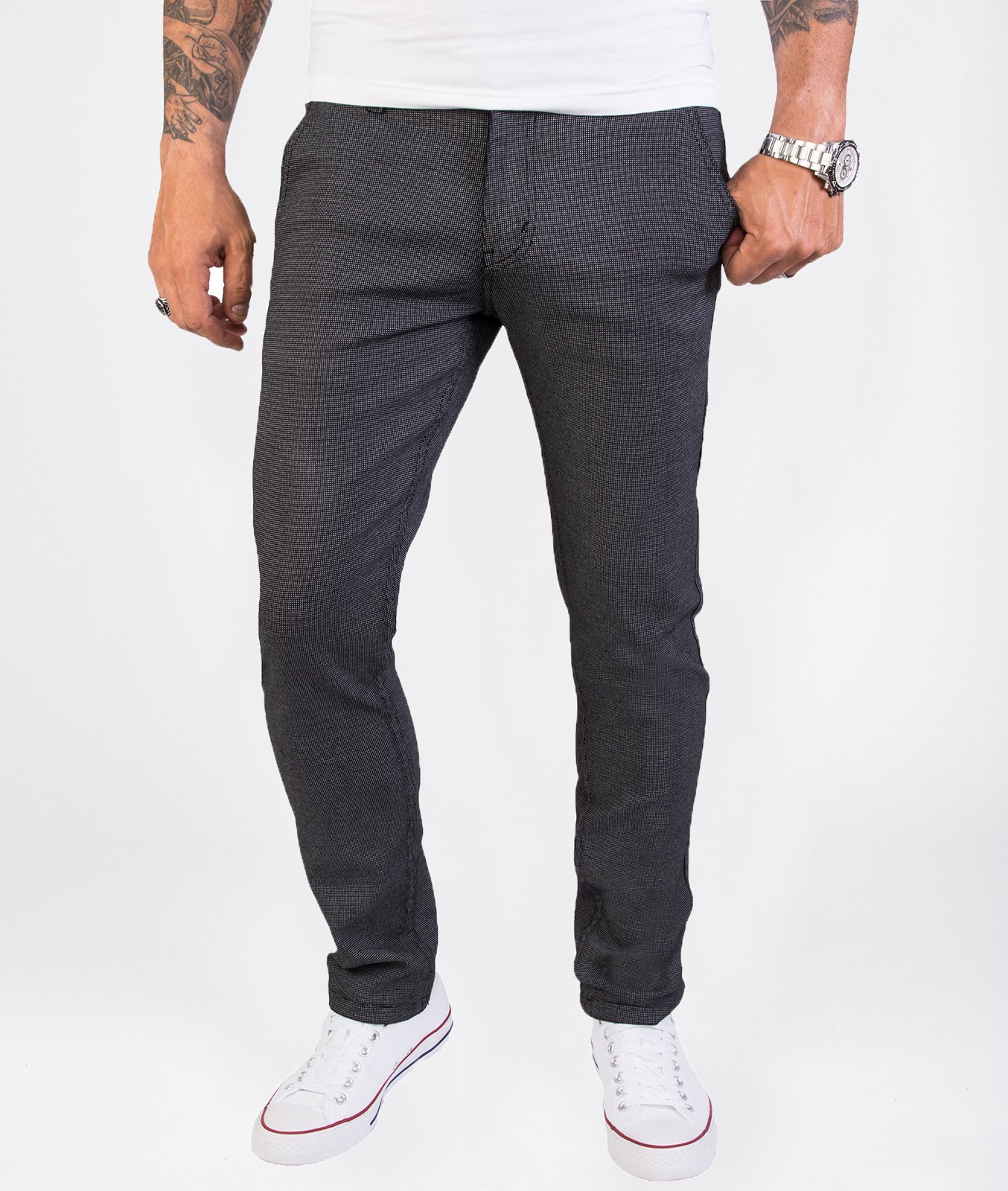 Rock Creek Stoffhose Anthrazit