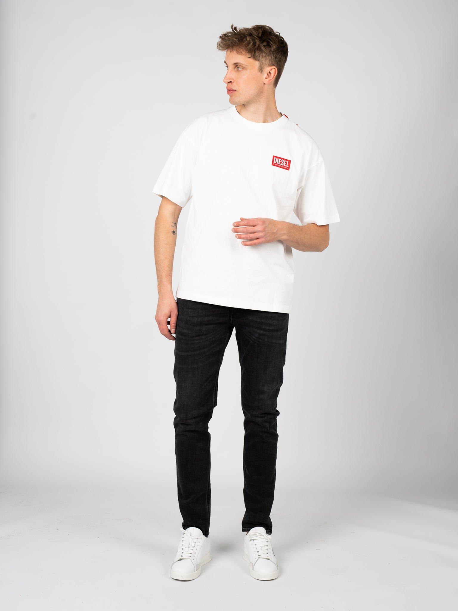 Diesel T-shirt T-Nlabel Herren weiß