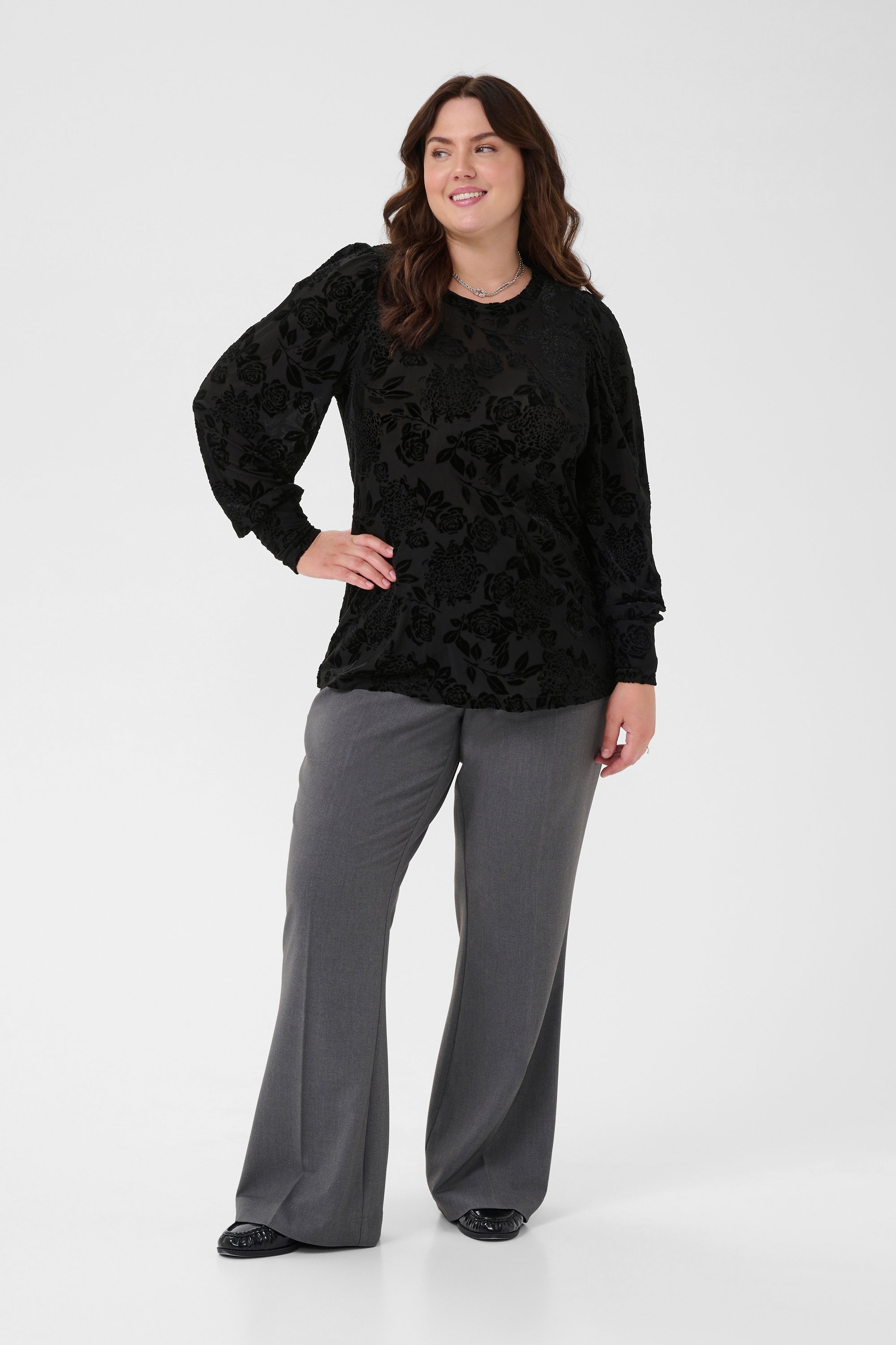 Langarm-Bluse KCrosie Langarm-Bluse Regular fit