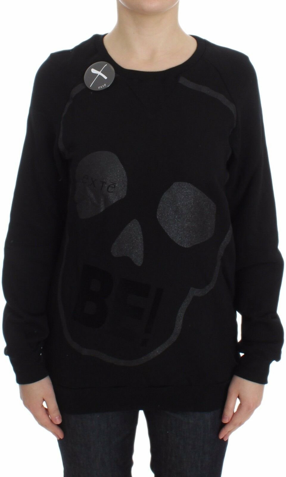 Totenkopf Sweatshirt mit Grafikdruck
