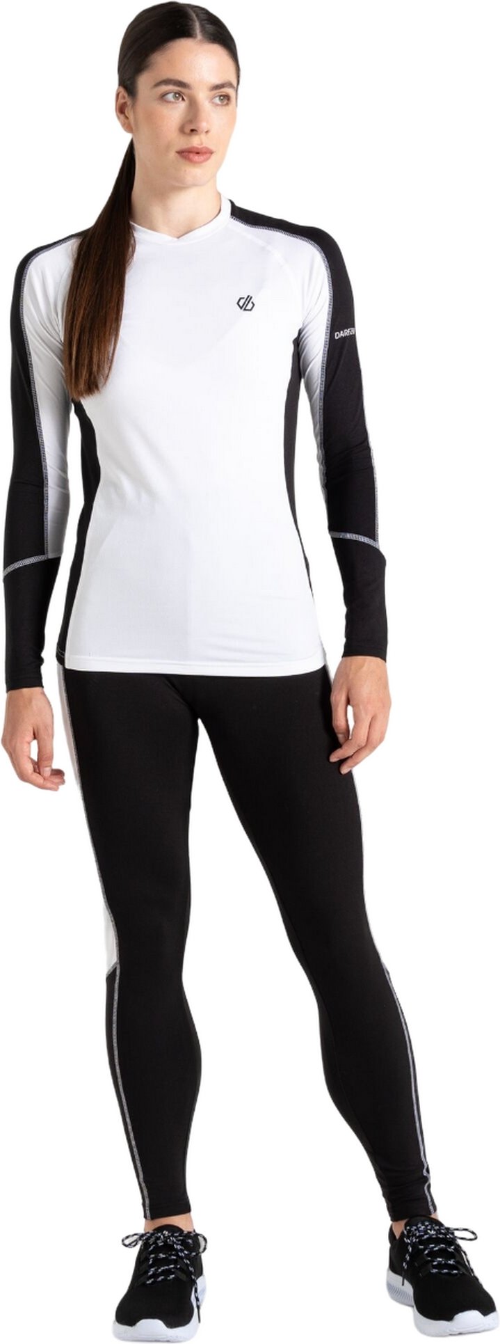 Dare 2B - "Exchange III" Basisschicht-Set für Damen (Schwarz/Weiß)