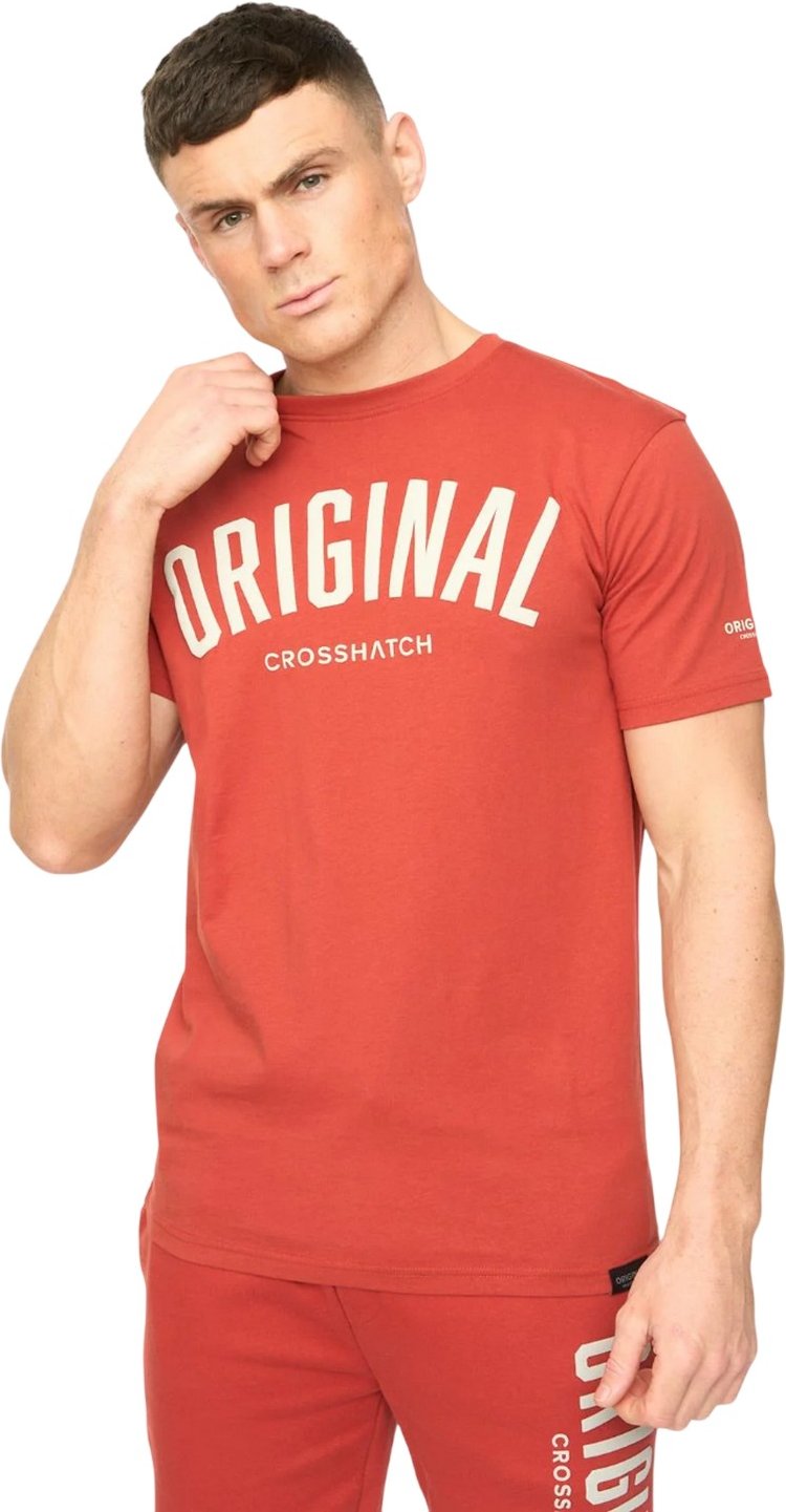 Crosshatch - "Kensby" T-Shirt für Herren (Rot)