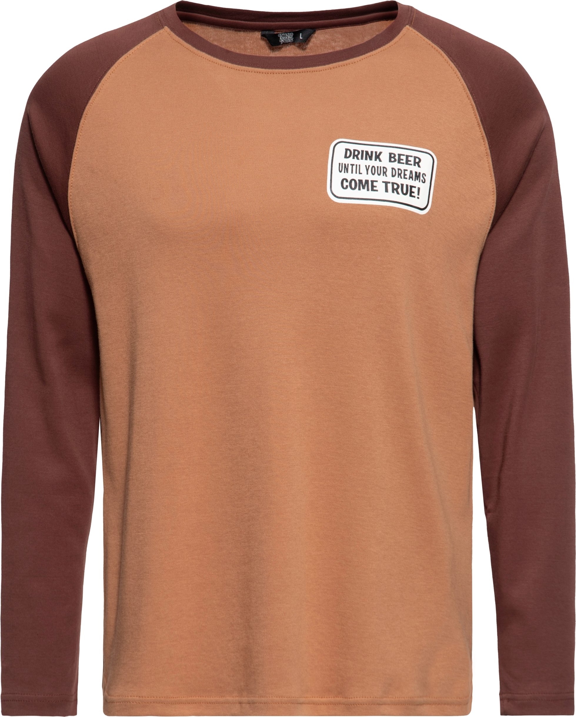 Thumbnail - King Kerosin Herren Langarmshirt Ring-a-ding ding latte macchiato