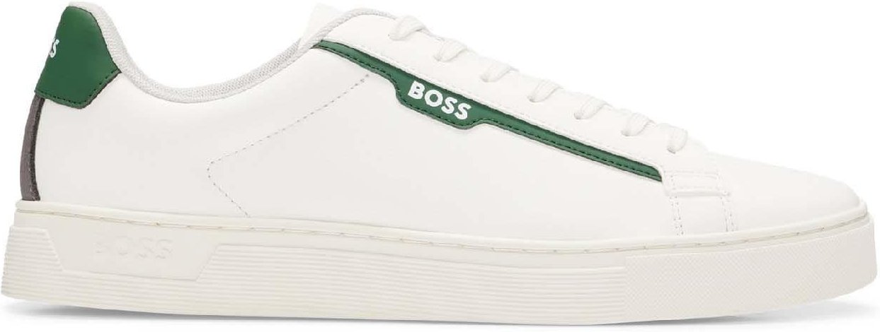 Boss - "Rhys" Sneaker für Herren, Wildleder (Weiß)