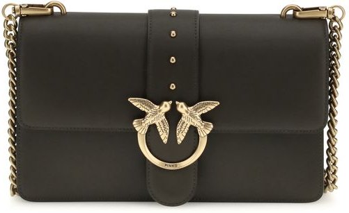 PINKO Bicolor Kalbsleder Bos Taurus Schultertasche