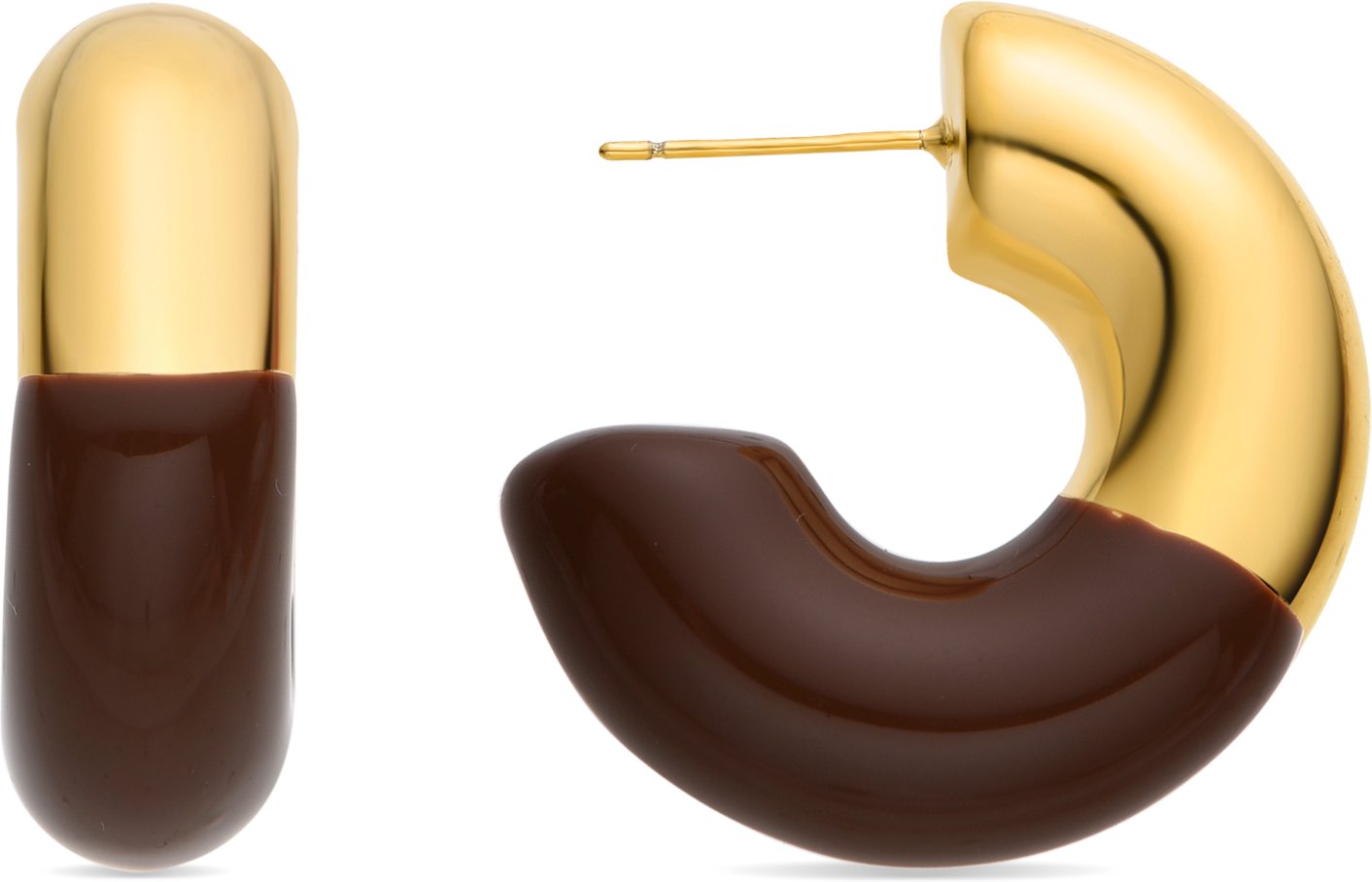 Luxenter-Ohrringe aus 18k Gelbgold - Tayris