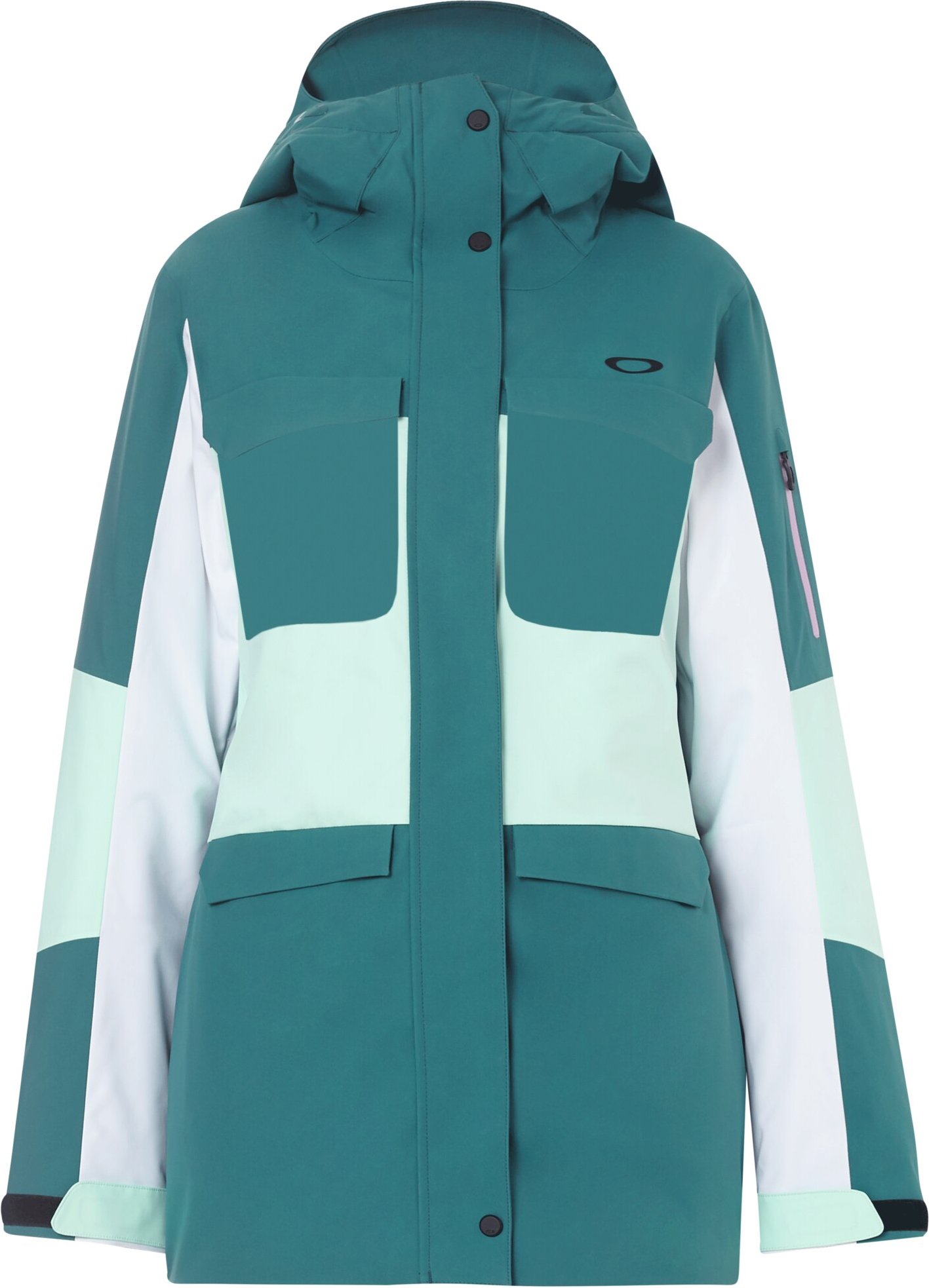 Oakley Sleve Bluewhite Women Mondshine Isoliert 2L 10k Hoodie Jacket 511738 6A9