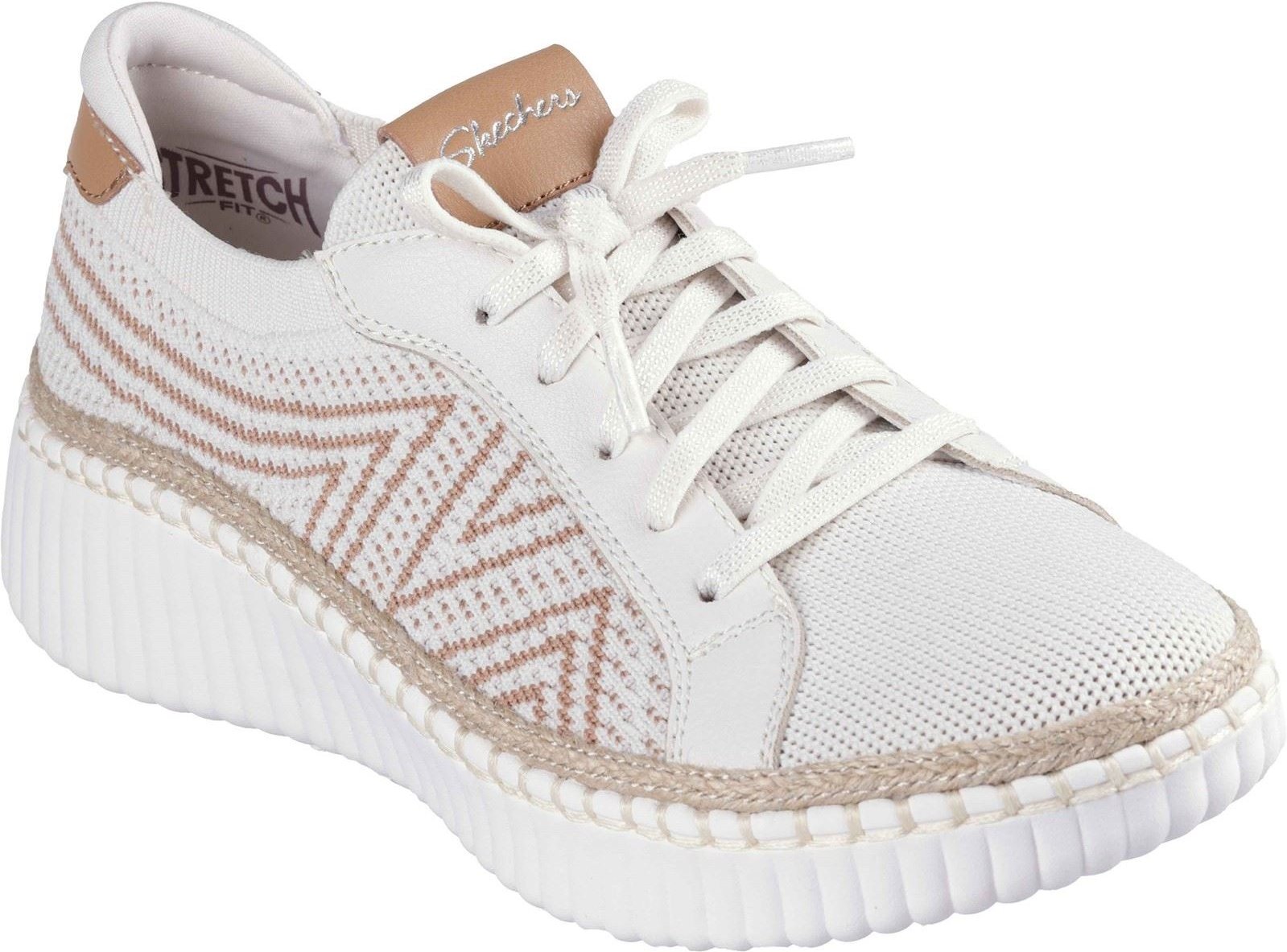 Skechers Wilshire Blvd - Bellevue Polyester Damen Sneaker in Off-White