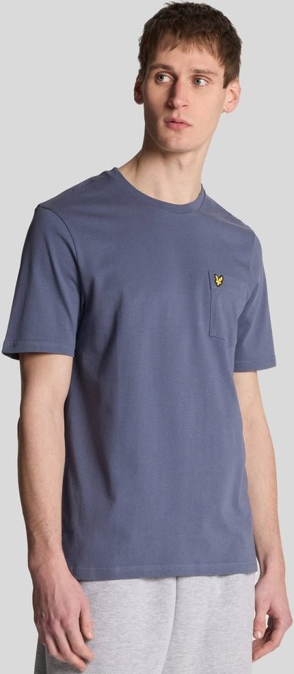 Lyle & Scott T-Shirt mit Tasche – Indigoblau