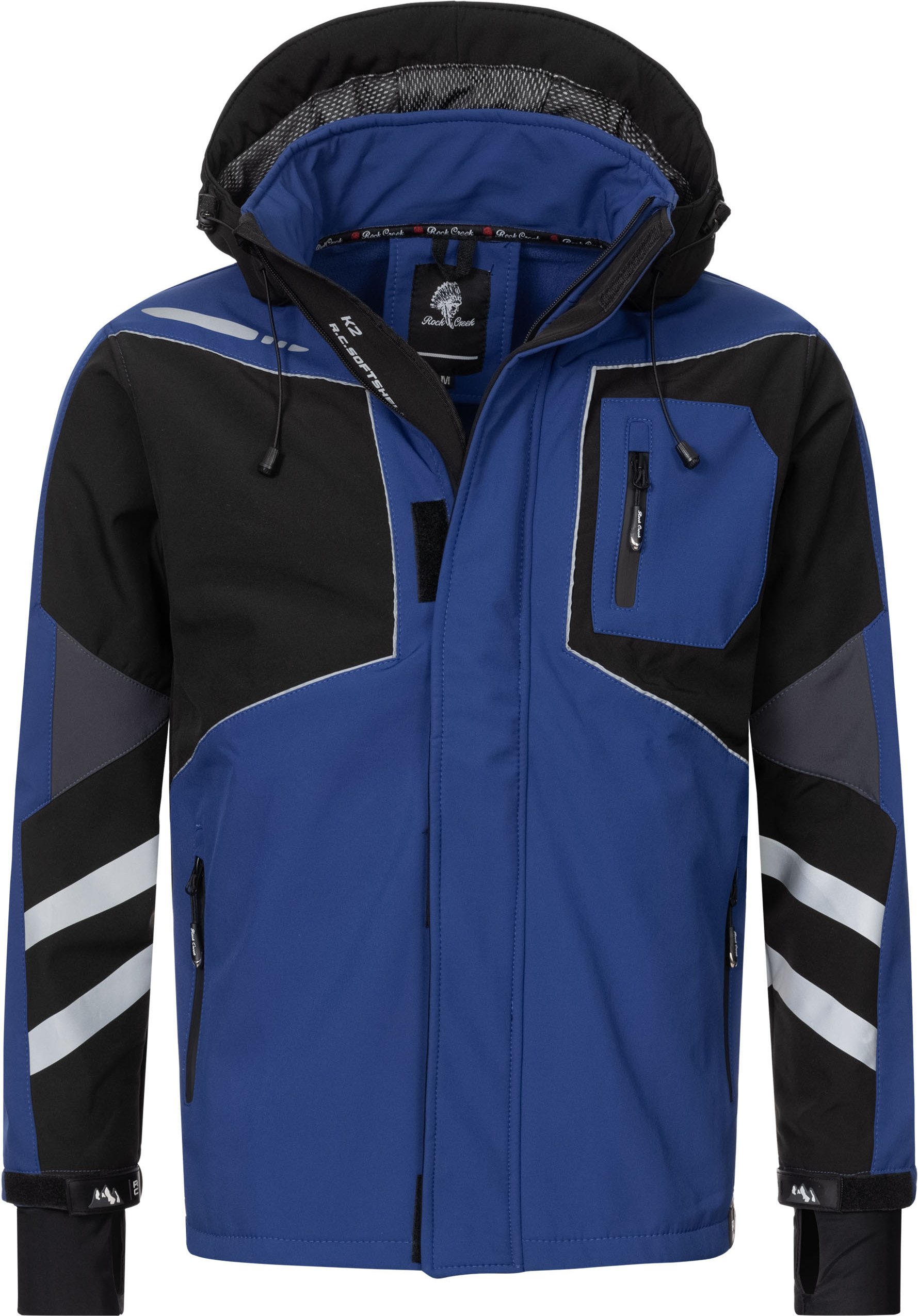 Thumbnail - Rock Creek Softshelljacke Royalblau