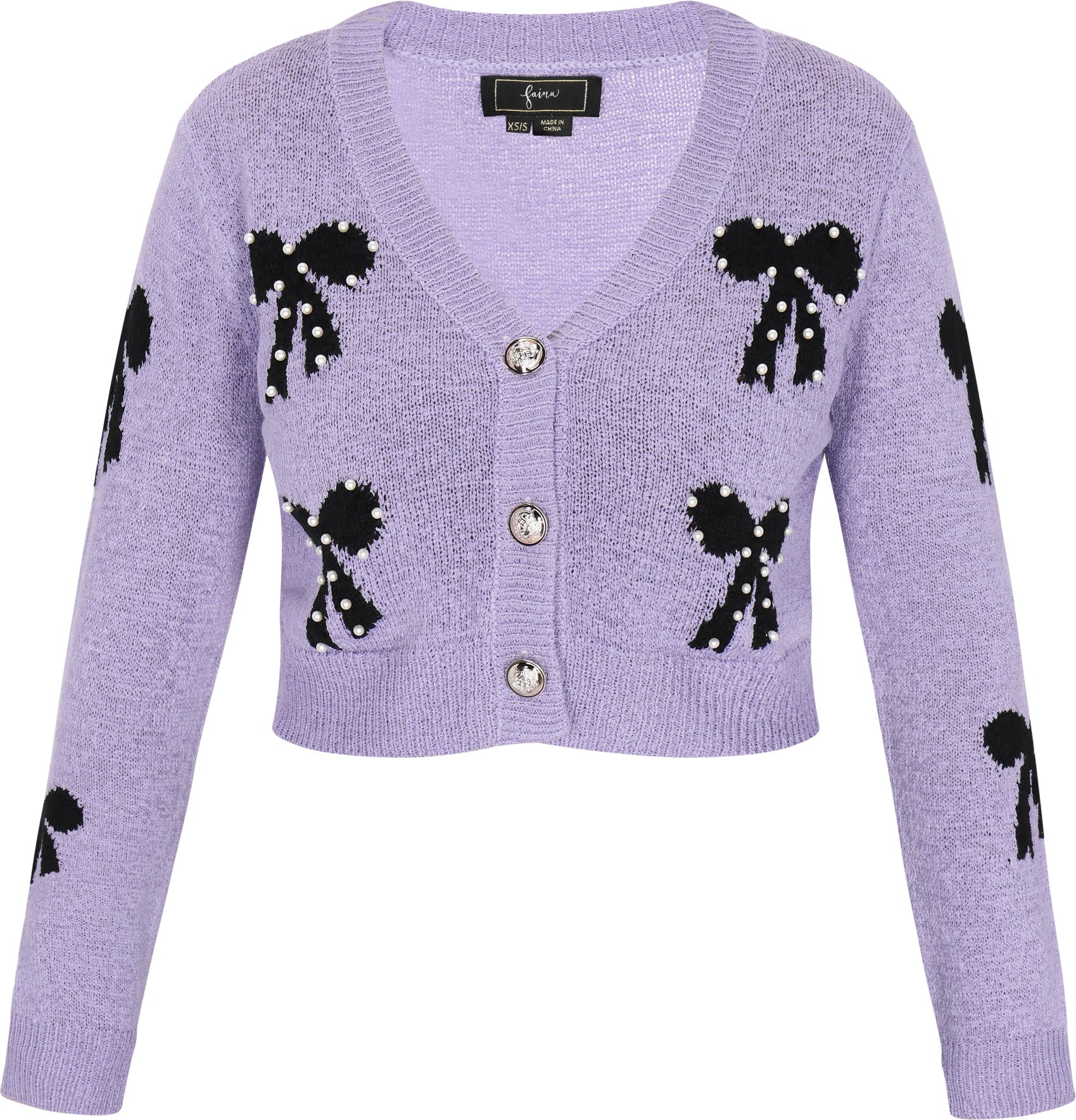 Faina Strickjacke Frauen lila