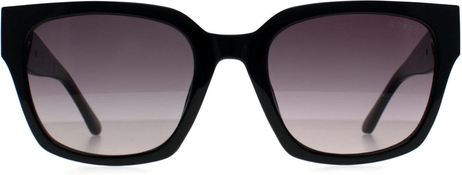 Guess GF6193 01B glänzende schwarz-graue Sonnenbrille mit Farbverlauf