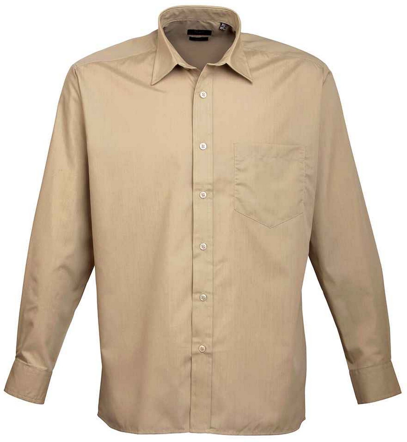 Premier - Hemd für Herren Langärmlig (Khaki)
