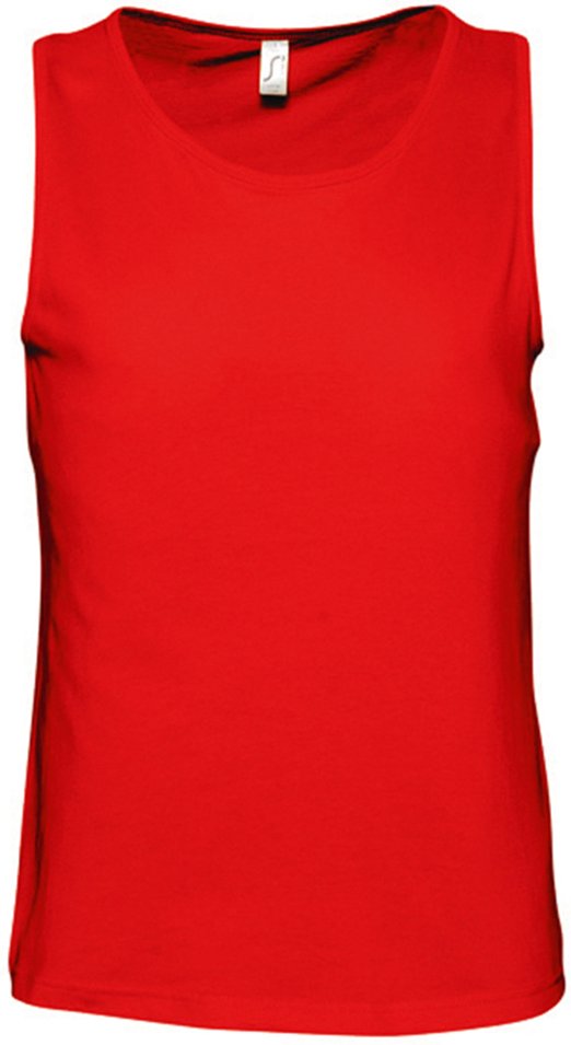SOLS Herren Justin ärmelloses Tank / Vest Top (Rot)