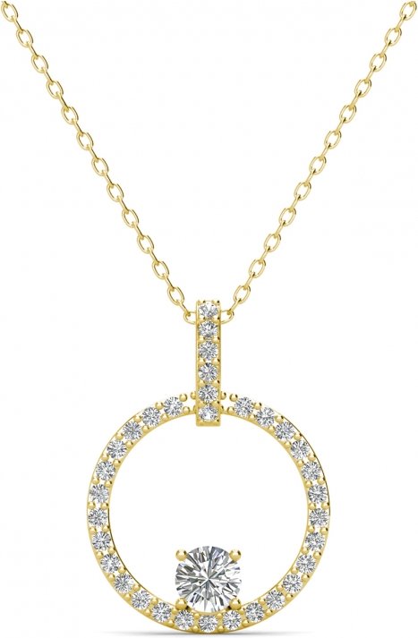 Anhänger Amory - Doré et cristal