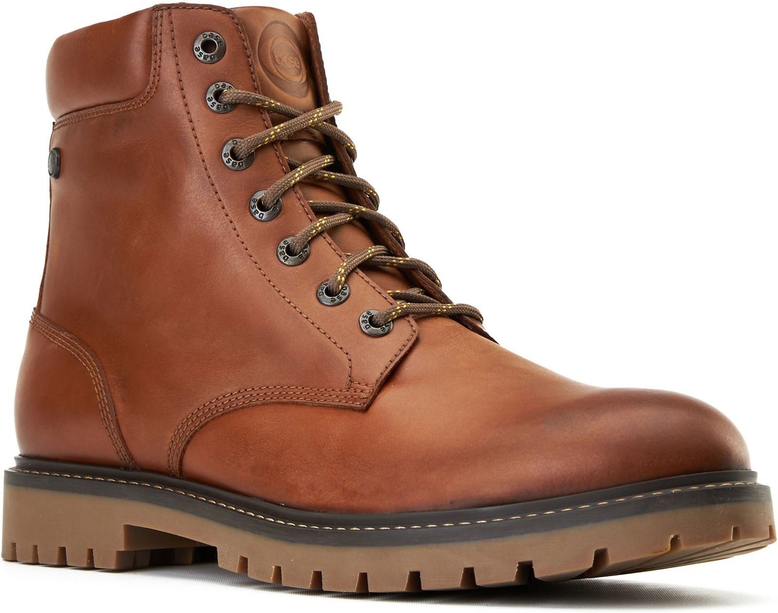 Base London Nickel Leder Herren Stiefeletten In Tan