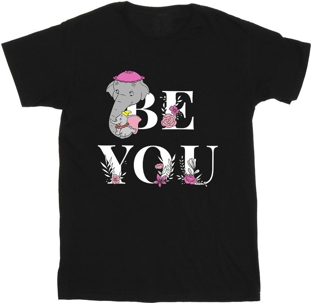Disney - "Dumbo Be You" T-Shirt für Mädchen (Schwarz)