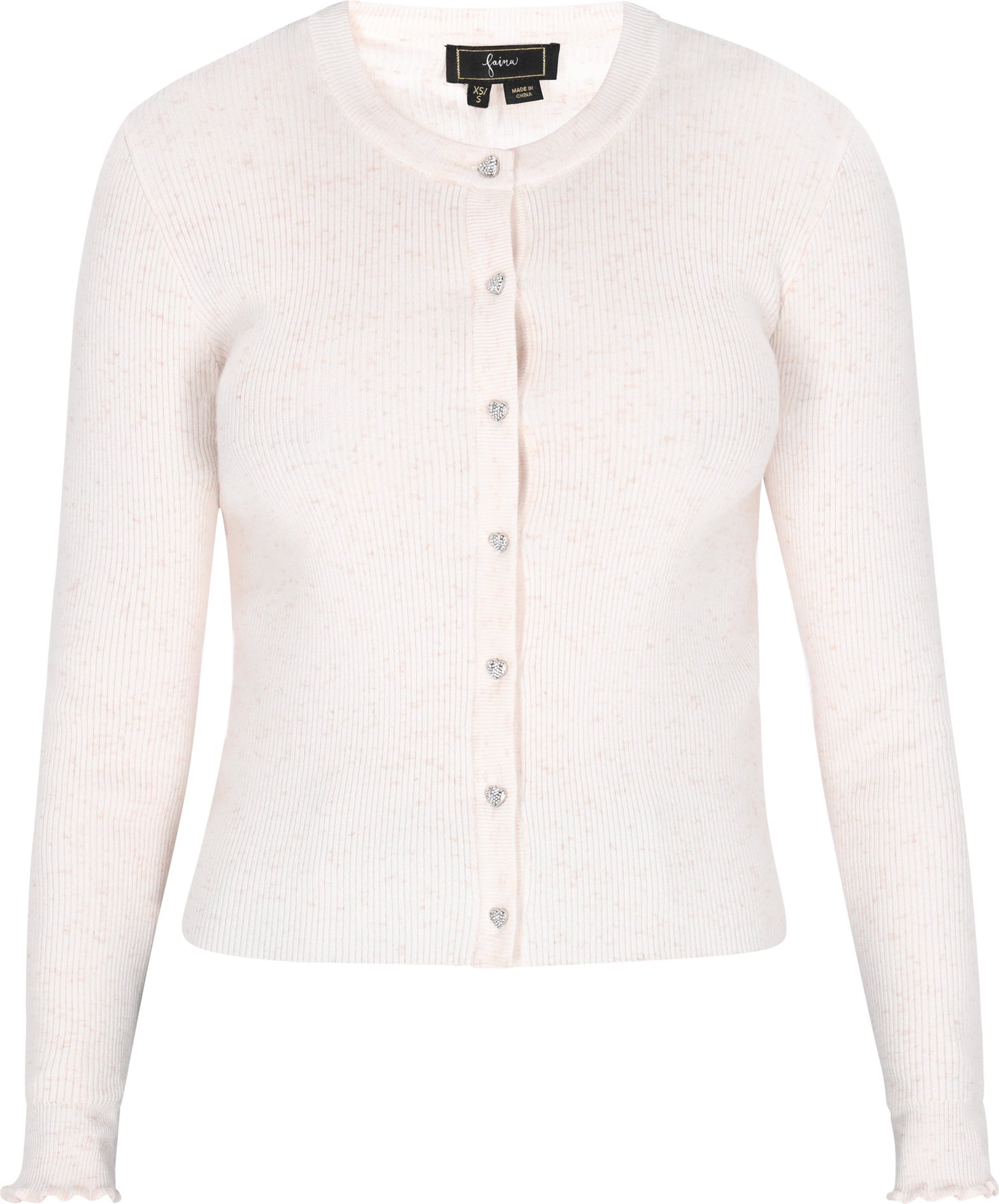 Faina Strickjacke Frauen cremefarben