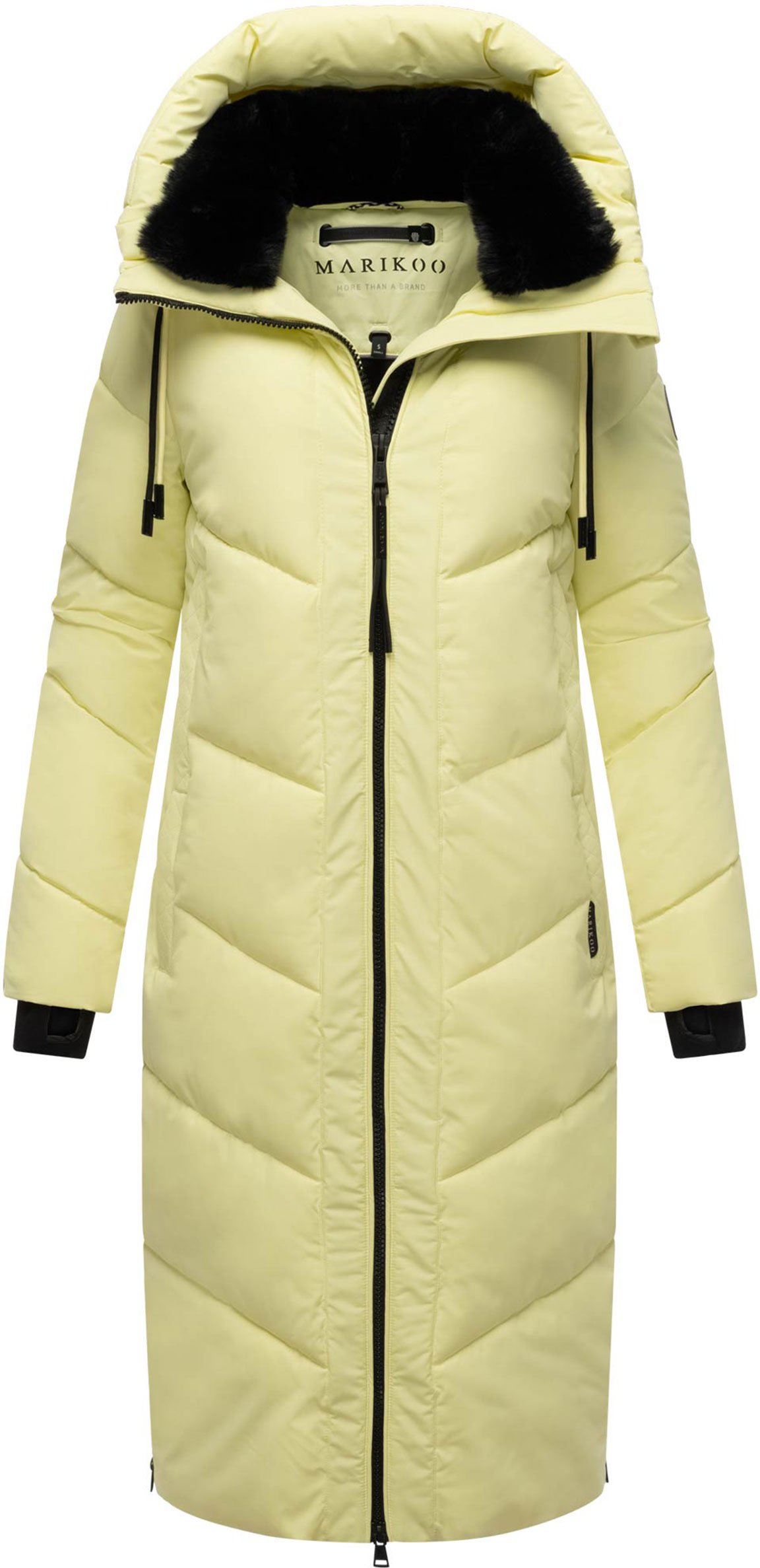 Marikoo Damen Winterjacke Nadaree – lang, warm & mit Kapuze