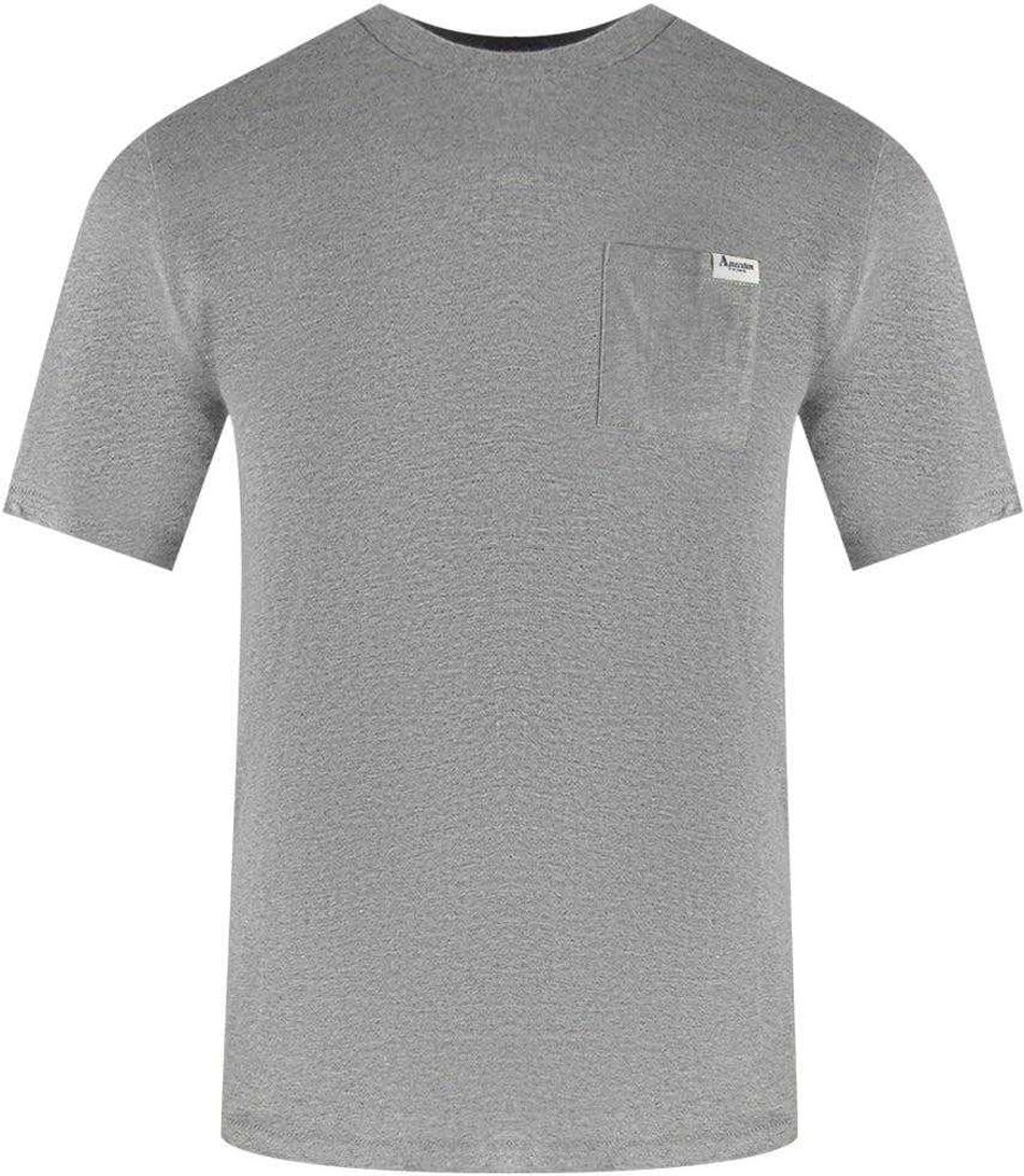 Aquascutum - T-Shirt für Herren, Brusttasche (Hellgrau)