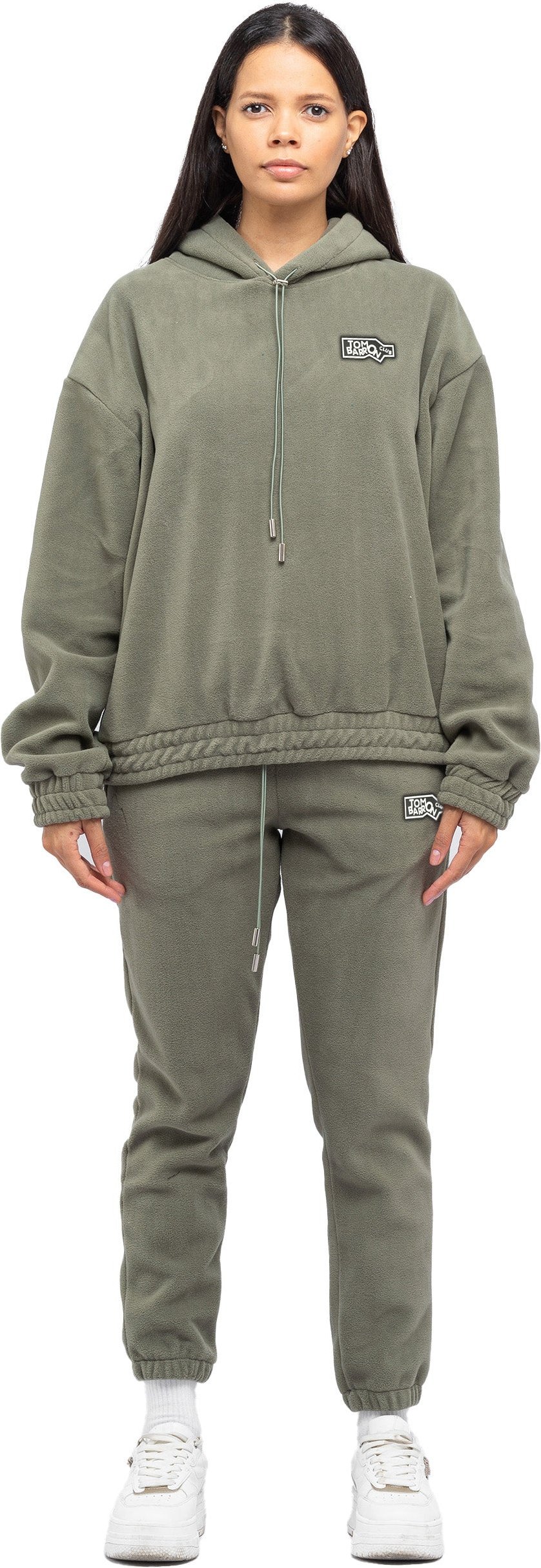 Tom Barron Damen-Fleece-Trainingsanzug mit Abzeichen