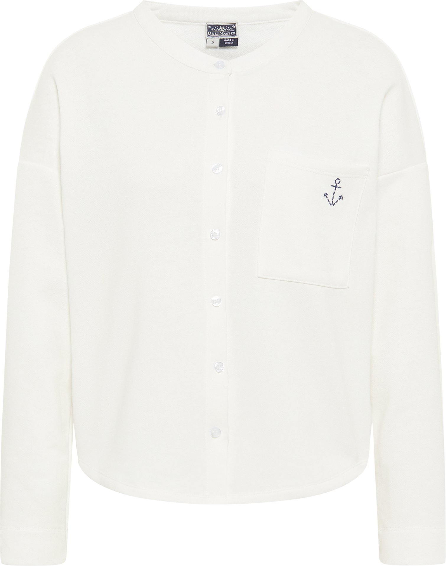Thumbnail - Dreimaster Sweatjacke Damen Wollweiss